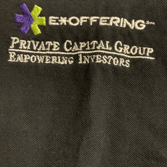 E*Offering Private Equity Polo Shirt Black Large - Picture 2 of 3